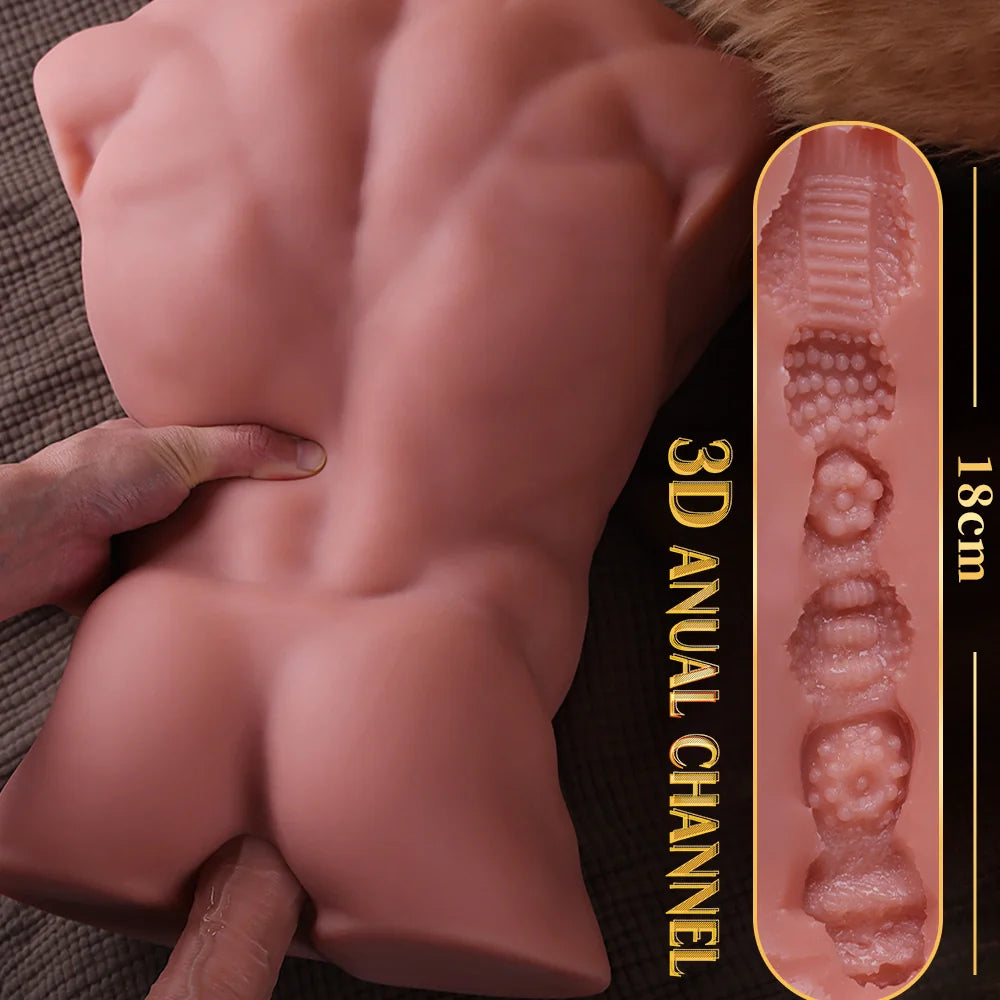 Allen: 26LB App-Control Male Sex Doll with Replaceable Vibrating & Thrusting Dildo