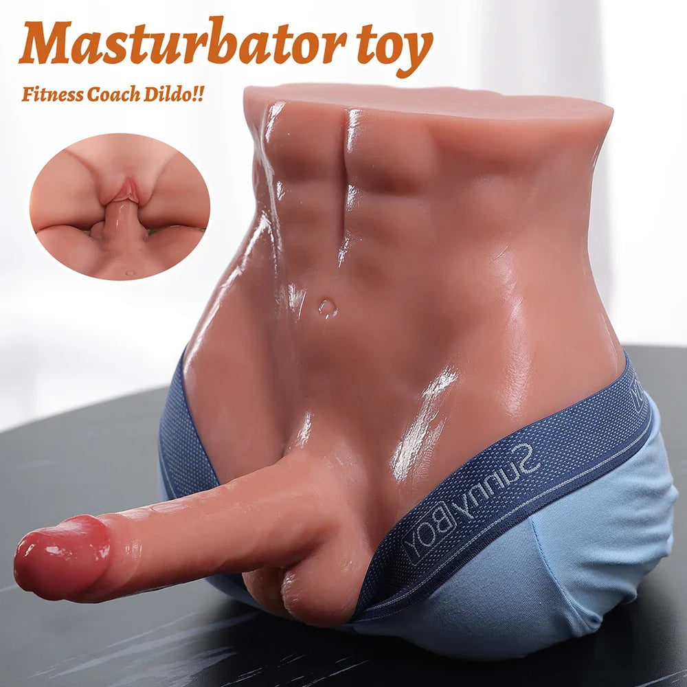 Dave: 11LB Male Sex Torso with 5.9" Big Dildo