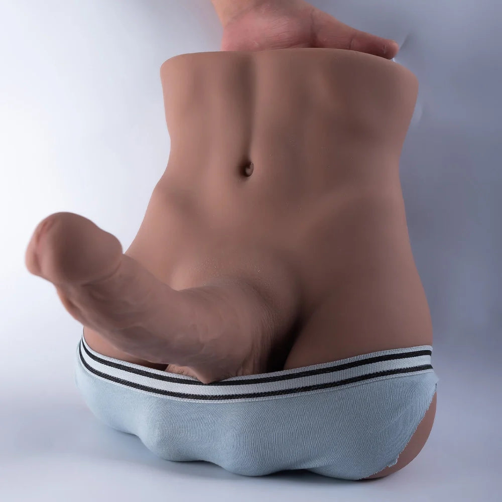 Jesse: 7.9LB Male Sex Torso with 7" Big Dildo