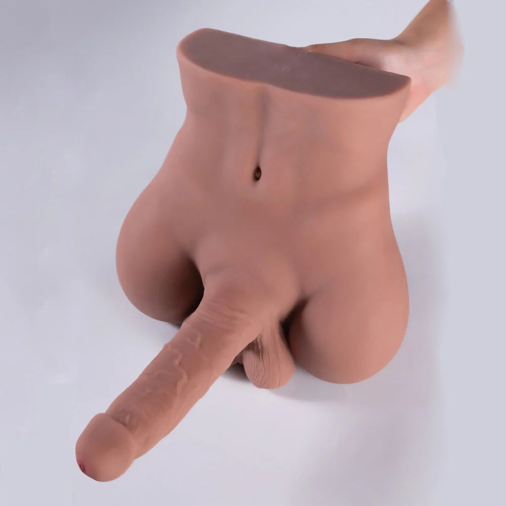 Jesse: 7.9LB Male Sex Torso with 7" Big Dildo