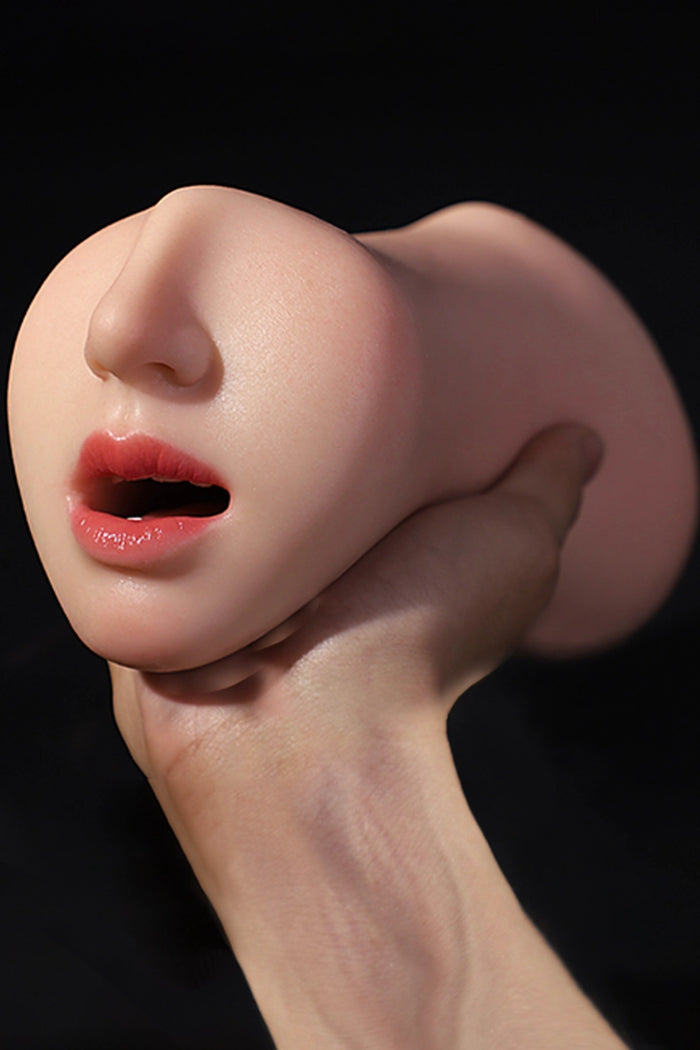 Emma: 2.3LB 3 in 1 Sexy Silicone Mouth Pocket Pussy