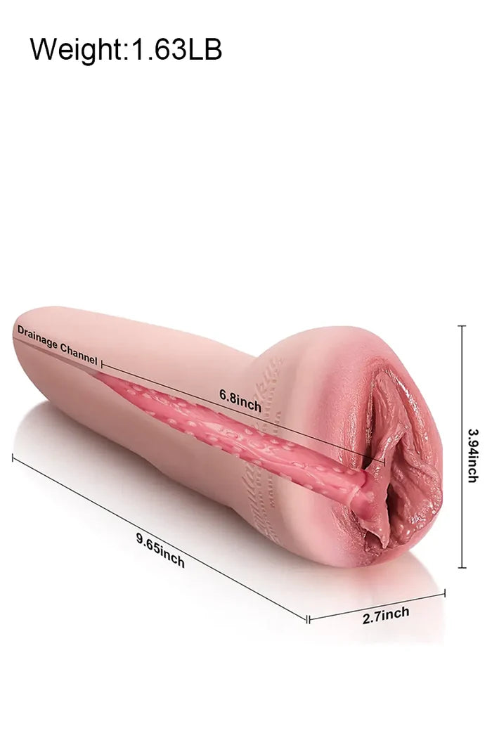 Grace: 1.63LB Ultra Realistic Silicone Pocket Pussy