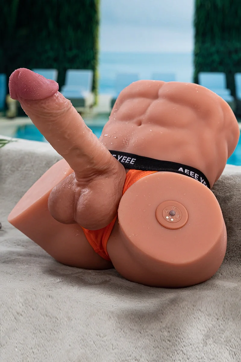 Gretel: 14.31LB Male Sex Doll Torso with 7.48'' Thrusting & Vibrating Dildo