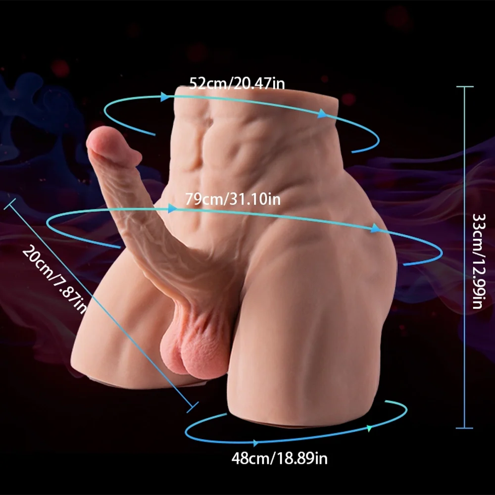 John: 23.8LB Male Sex Dolls with Realistic 7.87″ Big Dildo