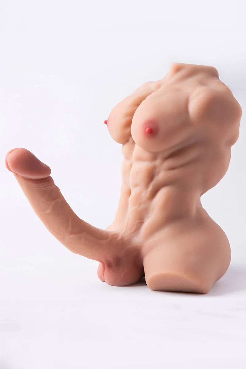Terry: 8.37LB Male Sex Dolls with Realistic 7.87″ Big Dildo