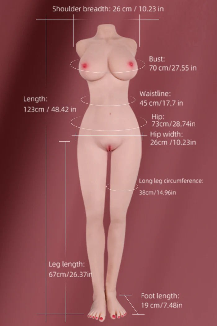 Maria: 46.29LB Life Size Female Sex Doll Torso