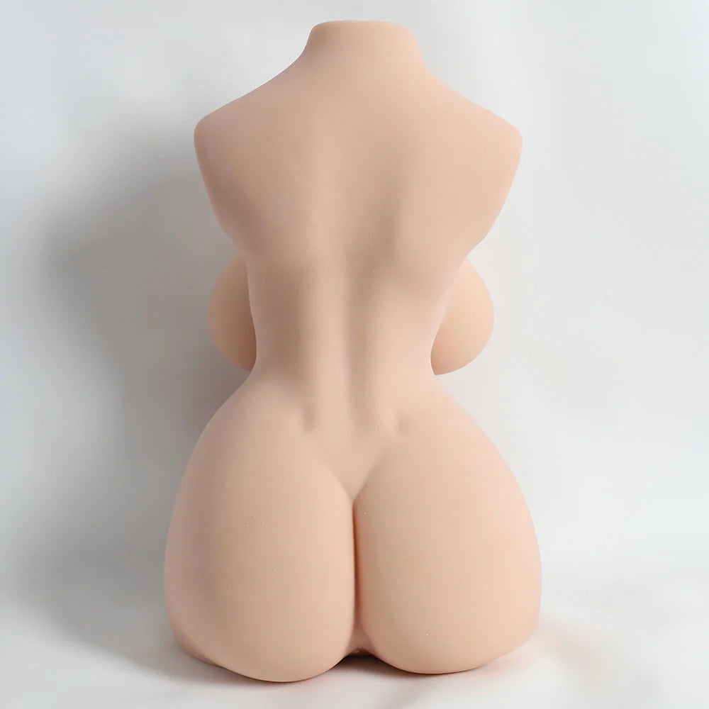 Narada: 25.35LB Shemale Sex Torso With Realistic 7.87″ Dildo & Vaginal